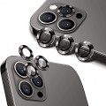 Μεταλλικό Κάλυμμα Κάμερας Armor ring με tempered glass για iPhone 12 Pro Max Μαύρο